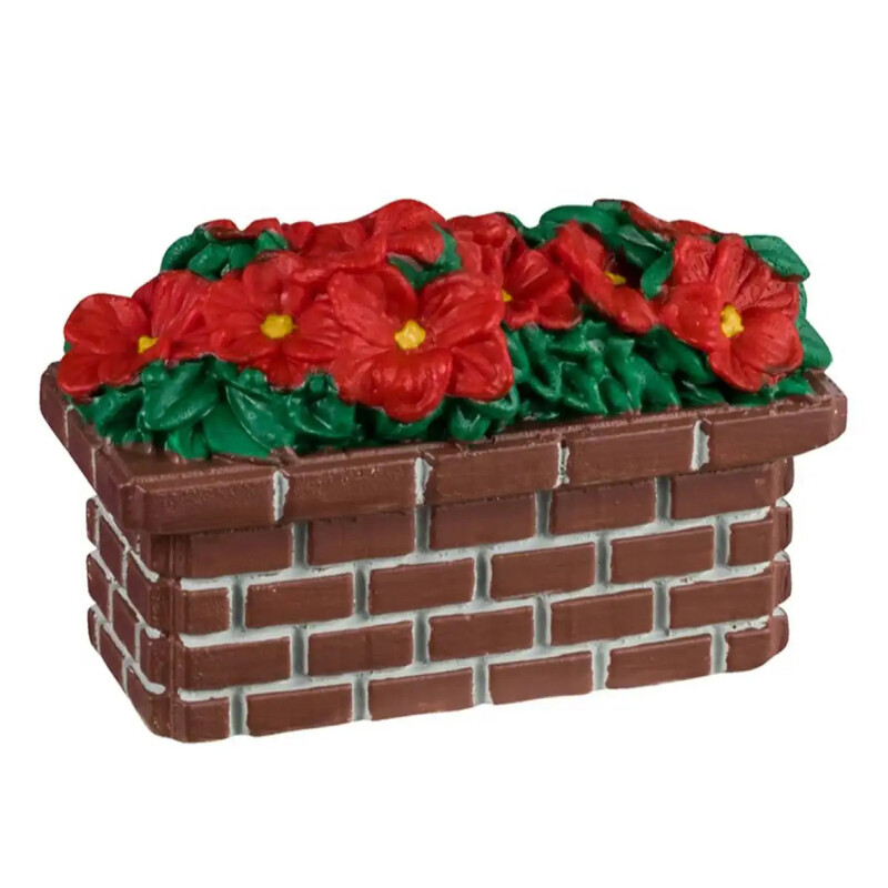 

Generic Christmas Lemax Resin Poinsettia Planter Decoration (4.3 cm)