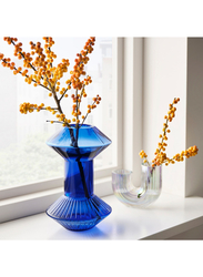 Vase, blue, 24 cm