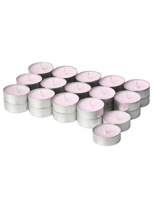 

LUGNARE Scented tealight, Jasmine/pink, 3.5 hr