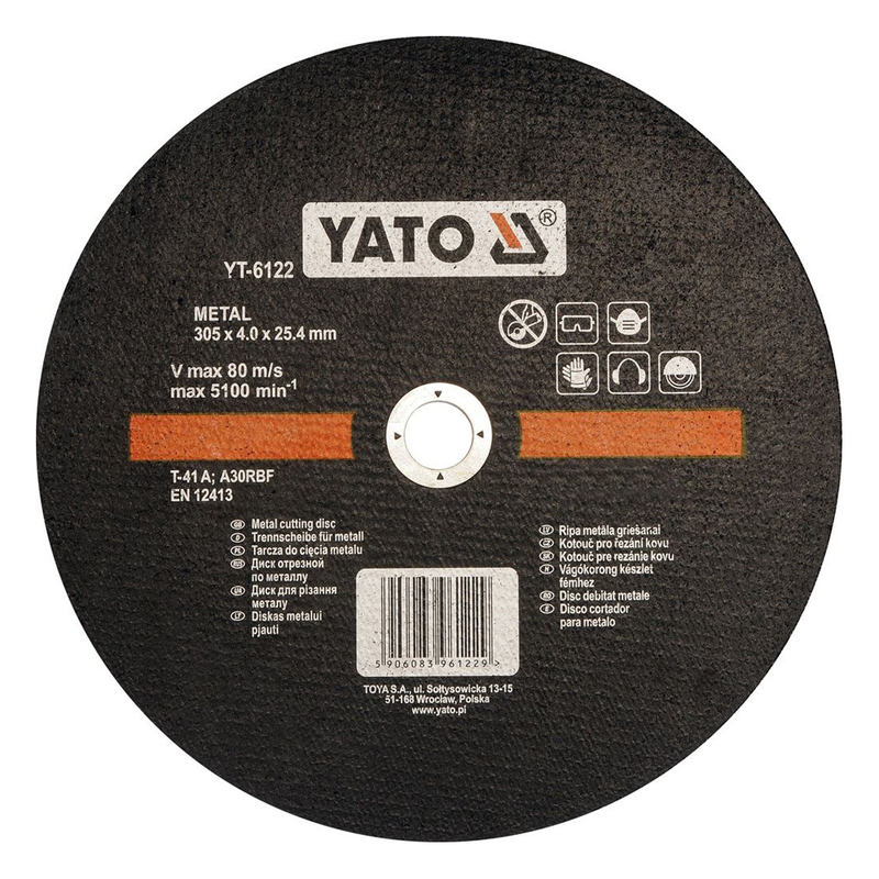 YATO Metal Cutting Disc 305x22x3.5mm YT-6122