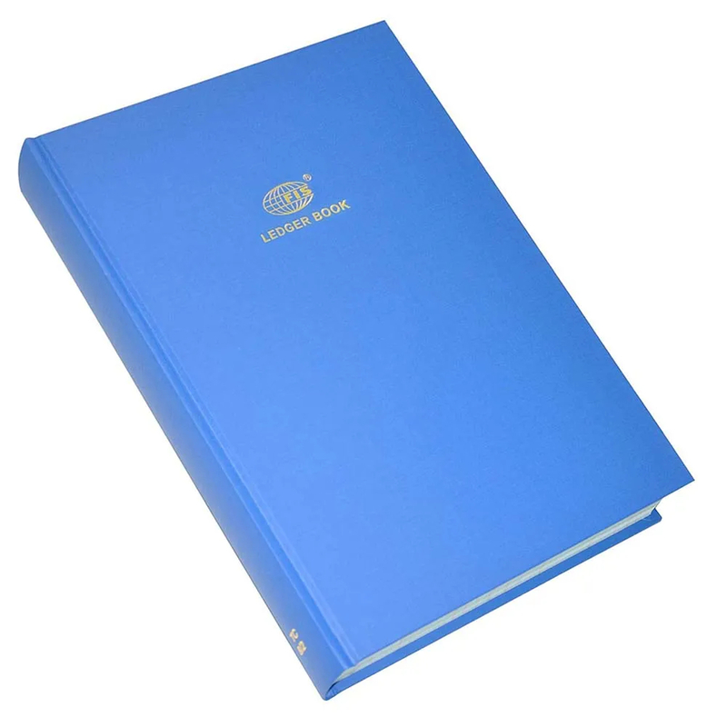 FIS Ledger Book, Azure Laid Ledger Paper, FS (210 x 330 mm) Size, 5 Quire - FSACLTC5Q82