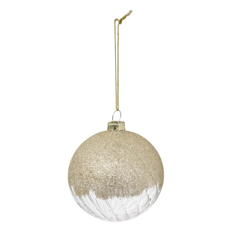 

Generic Christmas Atmosphera Gold Dipped Bauble (8 x 8.7 cm)