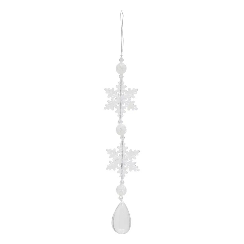 

Generic Christmas Atmosphera Sdn Acr Hang Snowflke (25 cm, Transparent)