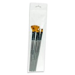 Artmate Artist Brushes Assorted (2 Round & 4 Flat Brushes) - Jiabbw-6s