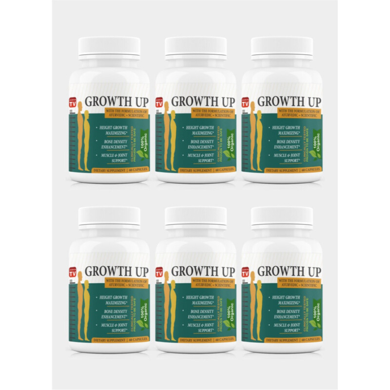 

AS SEEN ON TV Growth Up With Ayurvedic + Scientific 60 Capsules Pack of 6