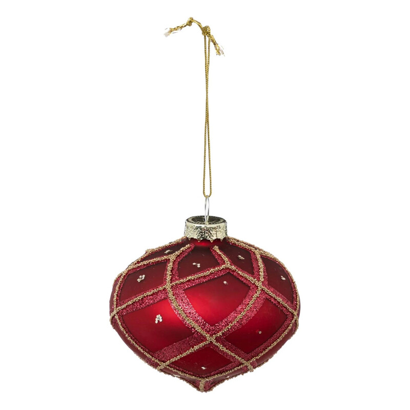 

Generic Christmas Atmosphera Drop Style Bauble (8 x 8.7 cm)