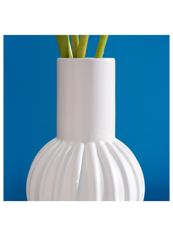 Vase, white, 27 cm