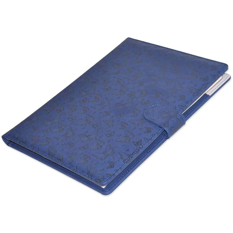 

Generic FIS Executive Folder with Writing Pad Italian PU 24x32cm, Blue - FSGT2432PUBLD6