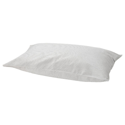 Pillowcase White/Dark Grey 50X80cm