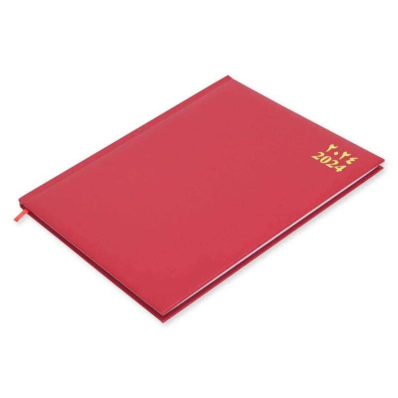 

Generic FIS Executive Diary 2024 Arabic/English/French (1-Week at a glance) Vinyl, 1-Side Padded, Cover, Red - FSDI34AE24RE