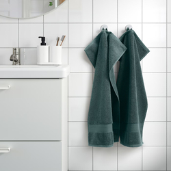 FREDRIKSJON Hand towel, grey-turquoise, 40x70 cm