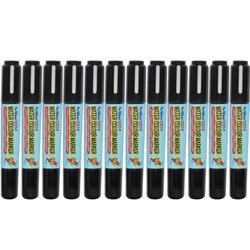 Artline 325T 2in1 Water Colour Markers 2.0mm-5.0mm, Pack of 12 Pcs, Black Color, Acrylic Fibre Tip - ARMK325BK