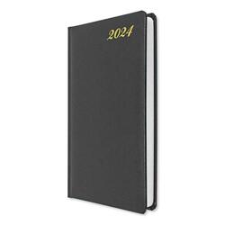 FIS Diary 2024 English (Round Corners) Black, A5 - FSDI23E24BK