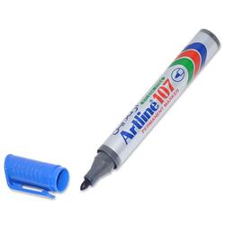 Artline Marker, Ek-107  Pack of 12 1.5mm, Bullet, Blue - ARMK107BL