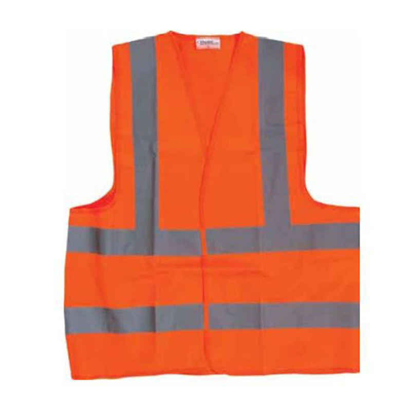 Safety Vest Orange Medium w/4 Cloth Reflective Tape 120GSM Starex Brand ST22299