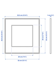 Frame, white, 32x32 cm