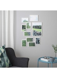 Collage frame for 4 photos, white, 21x41 cm