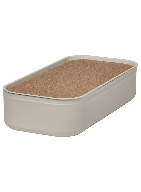 

Harvmatta Box with lid, light beige, 12x24x6 cm