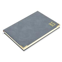 FIS Executive Diary 2024 (Arabic/English) Bonded Leather, Cover Grey - FSDI88AEB24GY