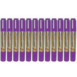 Artline 525T 2in1 Whiteboard Markers 2.0mm-5.0mm, Pack of 12 Pcs, Purple Color, Polyester Fibre Tip - ARMK525TPU