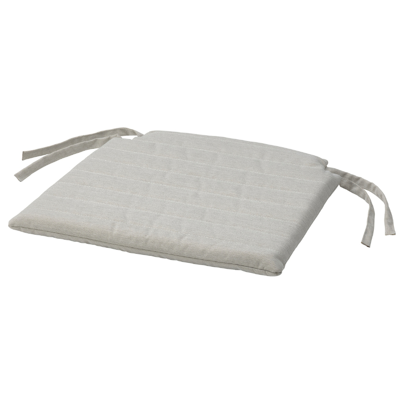 Chair Pad Beige 44/40X43X4cm