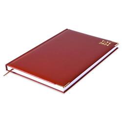 FIS A4 Diary 2024 Arabic/English (Golden Corners) Brown - FSDI42AE24BR