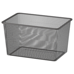 Mesh Storage Box Dark Grey 42X30X23cm