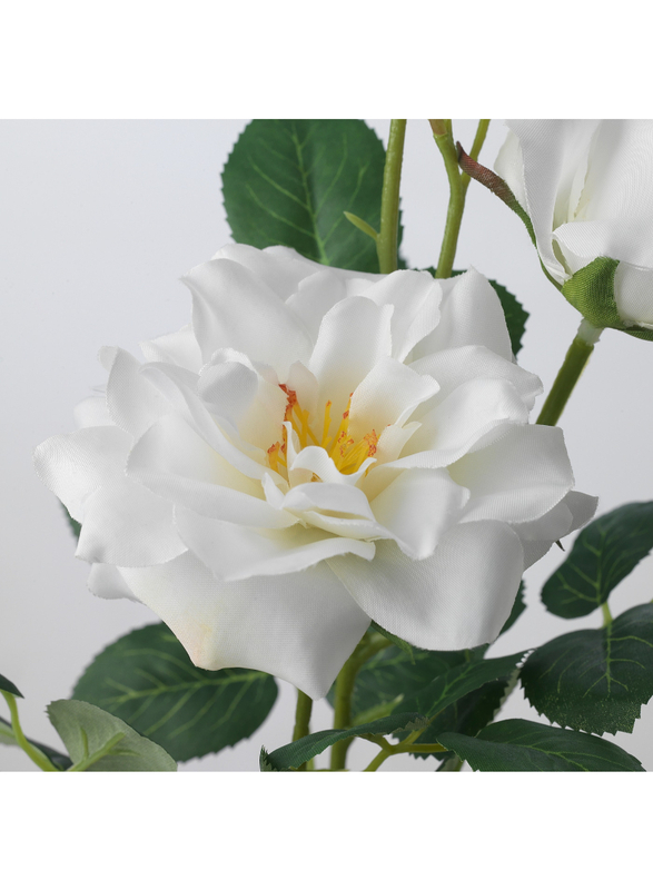 Artificial flower, in/outdoor/Rose white, 65 cm