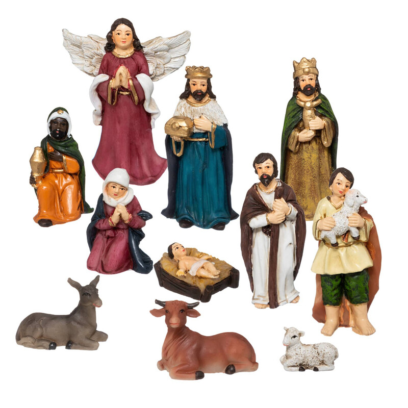 

Generic Christmas Feeric Resin Nativity Characters (11 Pc.)