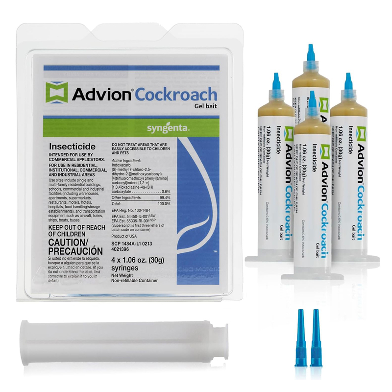 Advion Cockroach Gel Bait Indoor & Outdoor Use 30g - Pack of 4