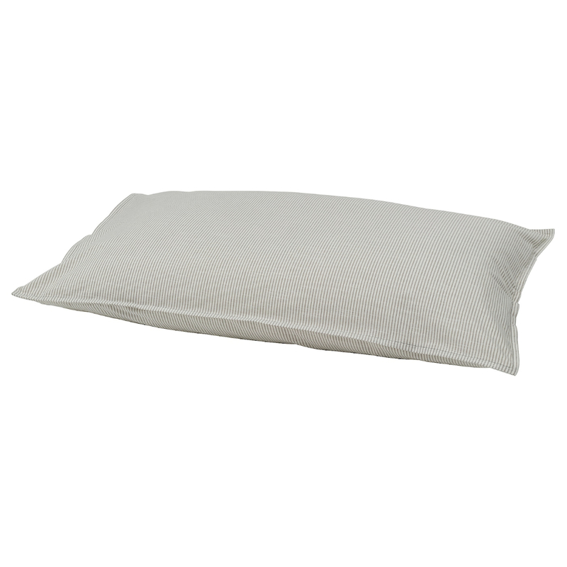 Pillowcase Grey/Striped 50X80cm