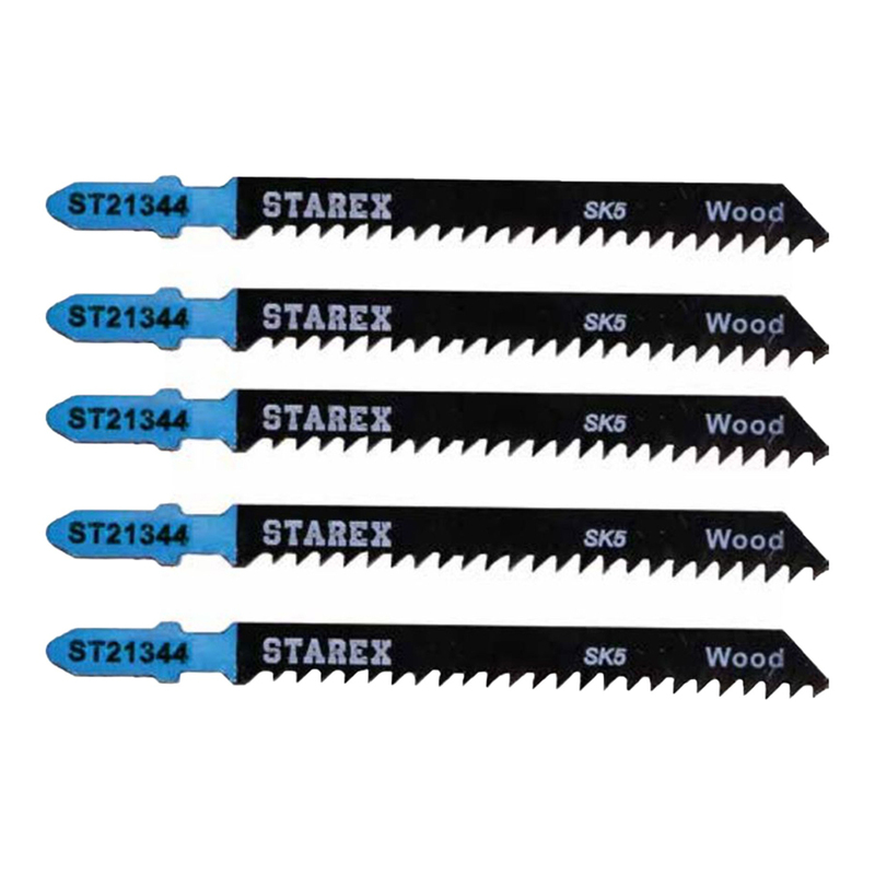 Starex Jigsaw Blade T119B (SK5 Steel) T-Shank 5pcs/set Blister Card