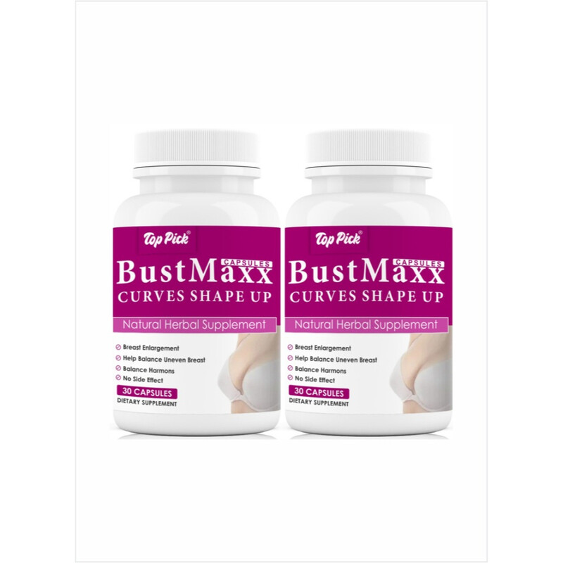 

Top Pick BustMaxx Curves Shape Up Herbal Supplement 30 capsules Pack of 2