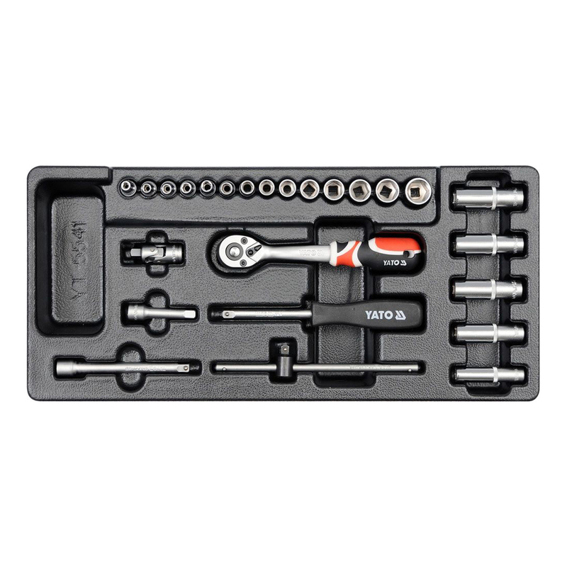 YATO Drawer Insert With Socket Set 25pcs YT-5541