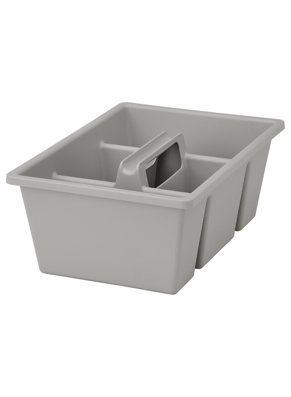 

Fanggroda Insert with compartments, light grey, 35x24x14 cm