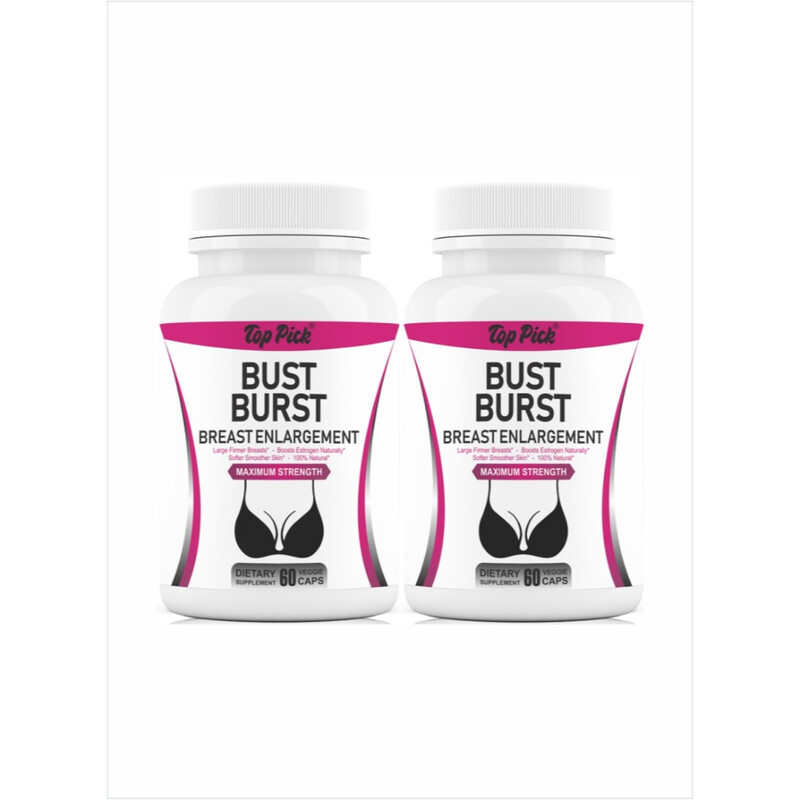 

Top Pick Bust Burst Bust Enhancer with Maximum Strength 60 veggies Pack of 2