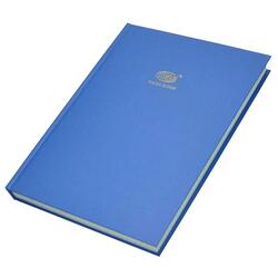 FIS Cash Book, Azure Laid Ledger Paper, FS (210 x 330 mm) Size, 4 Quire - FSACCDC4Q73