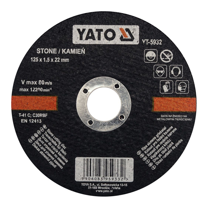 YATO Stone Cutting Disc 125x1.5x22mm  YT-5932