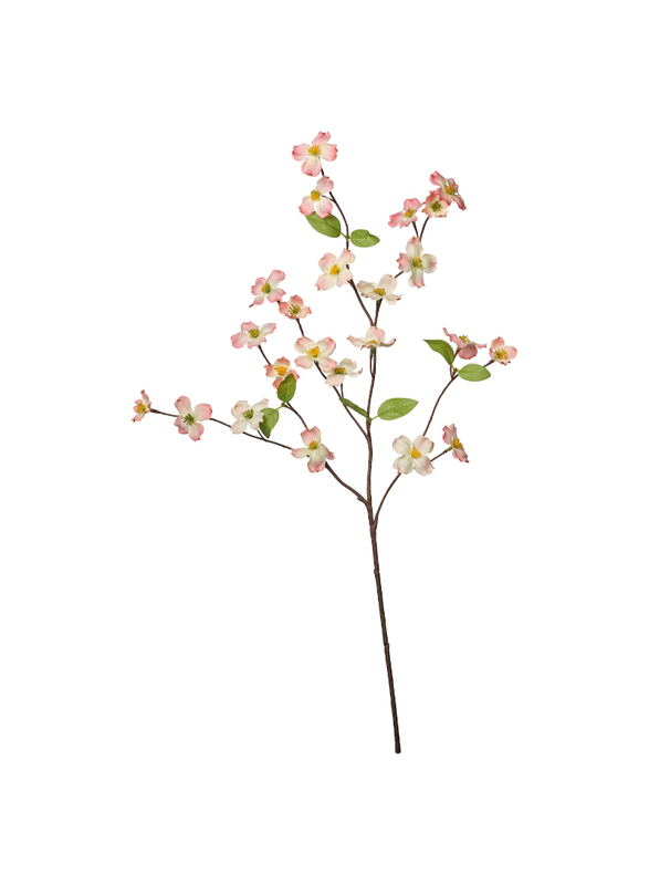 Artificial flower, in/outdoor/Dogwood pink, 56 cm