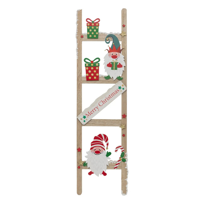 

Generic Christmas Atmosphera Wooden Festive Ladder Sign (18 x 2 x 65 cm)