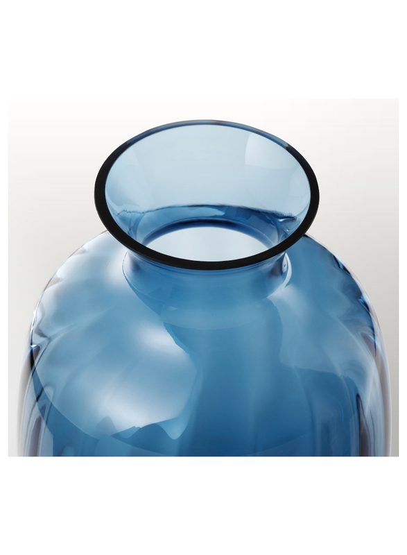 Vase, blue, 21 cm