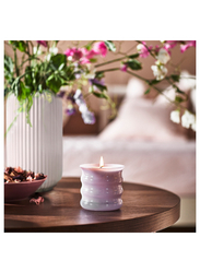 Scented candle in glass, Sweet pea/purple, 50 hr