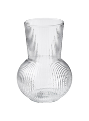 Vase, clear glass, 17 cm