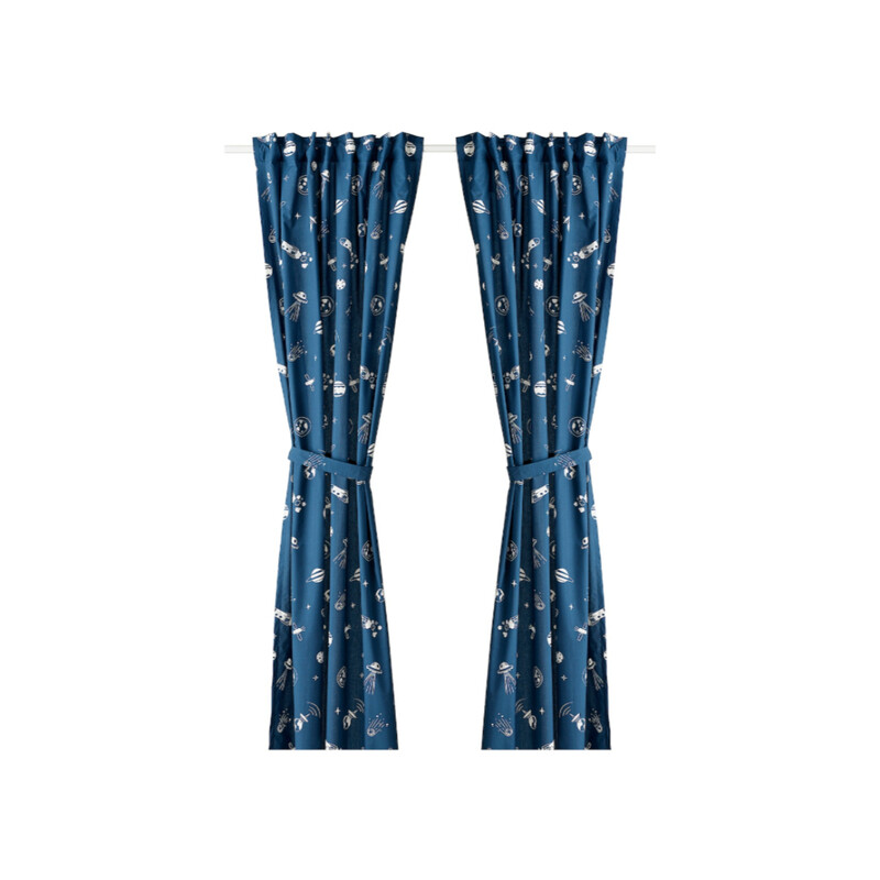 

Generic Curtains with tie-backs, 1 pair, 120x300 cm