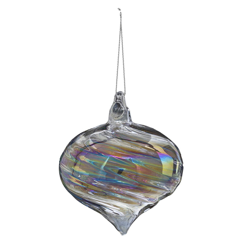 

Generic Christmas Atmosphera Glass Drop Irid Hanging Ornament (8 cm)