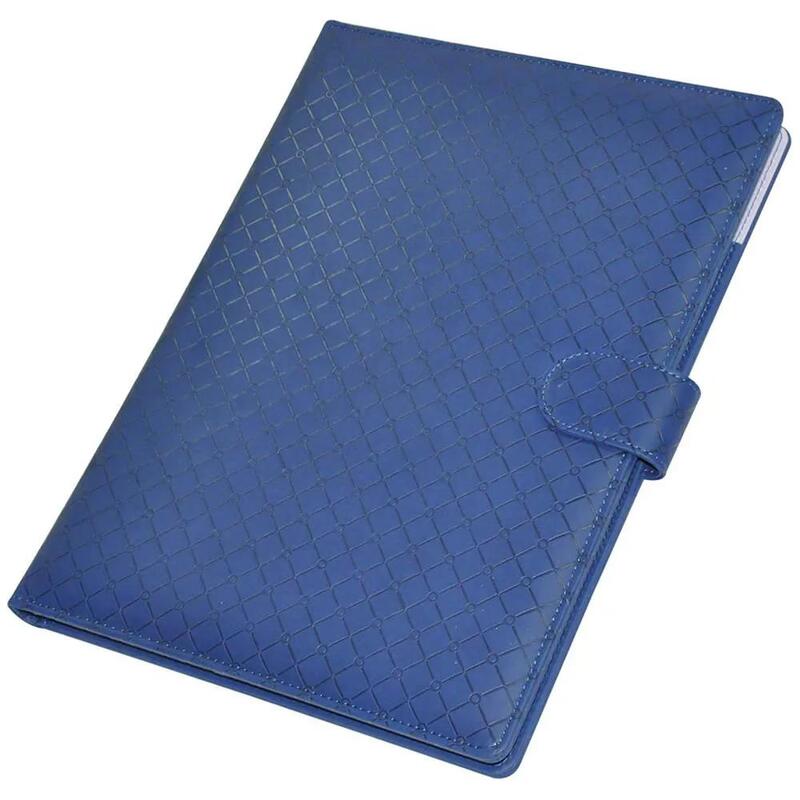 FIS Executive Folder with Writing Pad Italian PU 24x32cm, Blue - FSGT2432PUBLD2