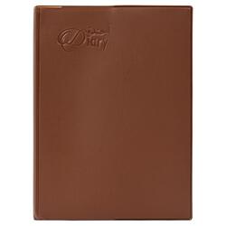 FIS 2024 Pocket Diary Arabic & English with PVC Soft Cover Brown - FSDI09AE24BR