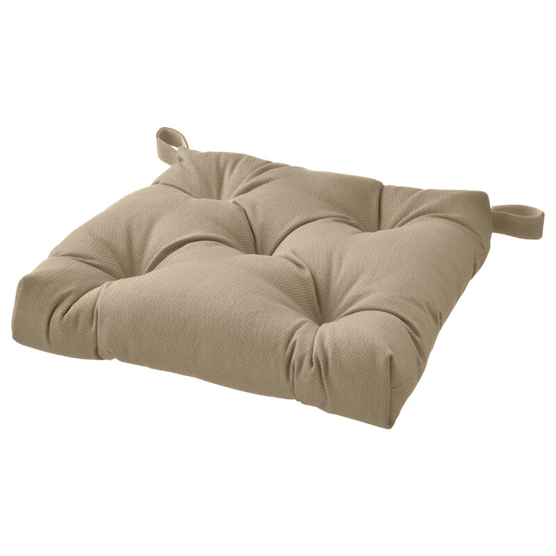 

Generic Chair Cushion Beige 40/35X38X7cm