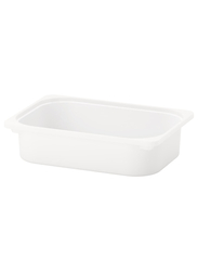 Storage box, white, 42x30x10 cm