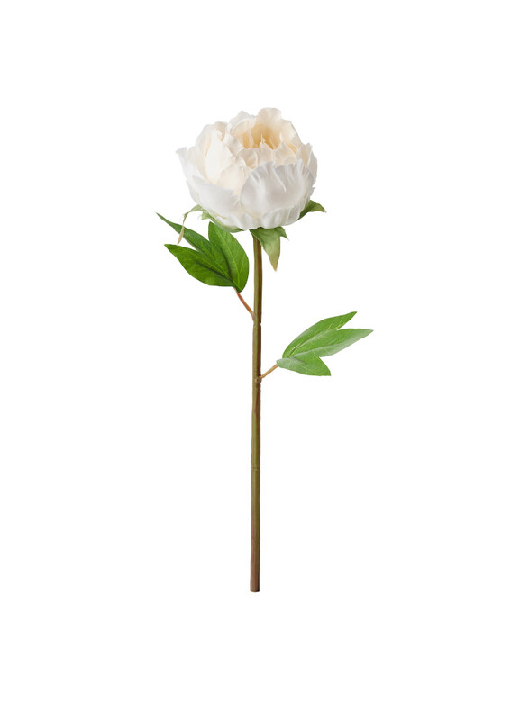 

Smycka Artificial flower, Peony/white, 30 cm